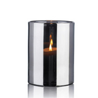 Silver Hurricane Lamp, Medium