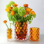 Skogsberg & Smart Boule Hurricane Lamp, Large, Amber, front view 2