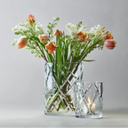 Skogsberg & Smart Classic Crystal Hurricane Lamp, Large, front view 2