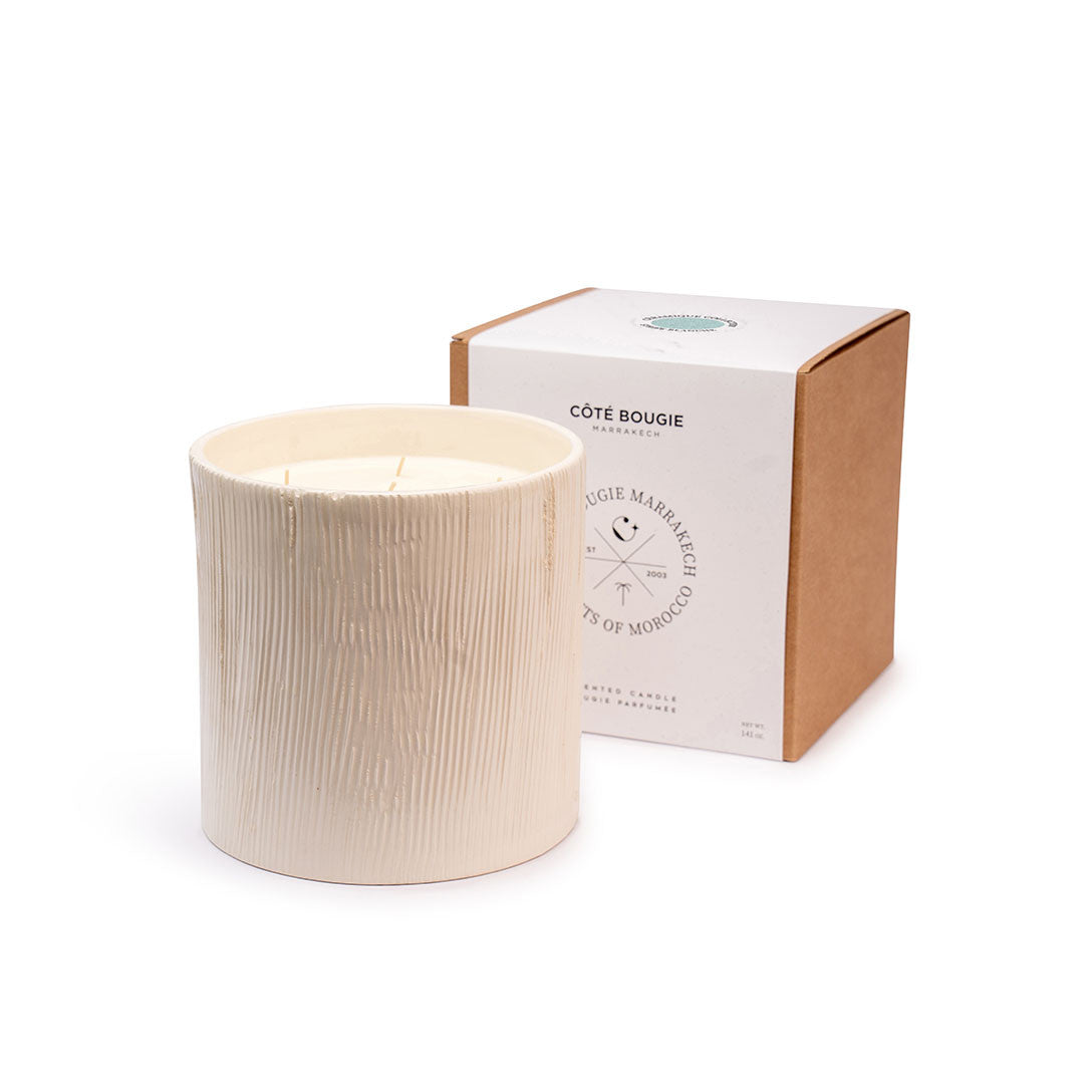 Scented Candle – Strié Collection – Blanc / SF (XL)