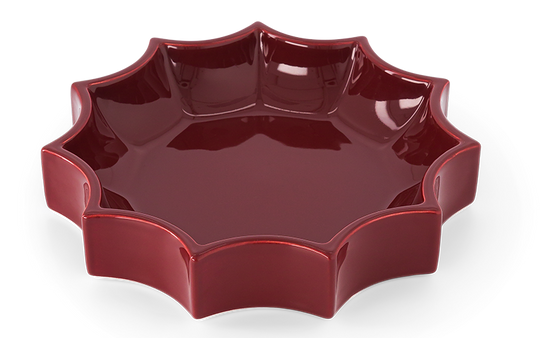Tasca Burgundy Ceramic Change Tray (Small Model)