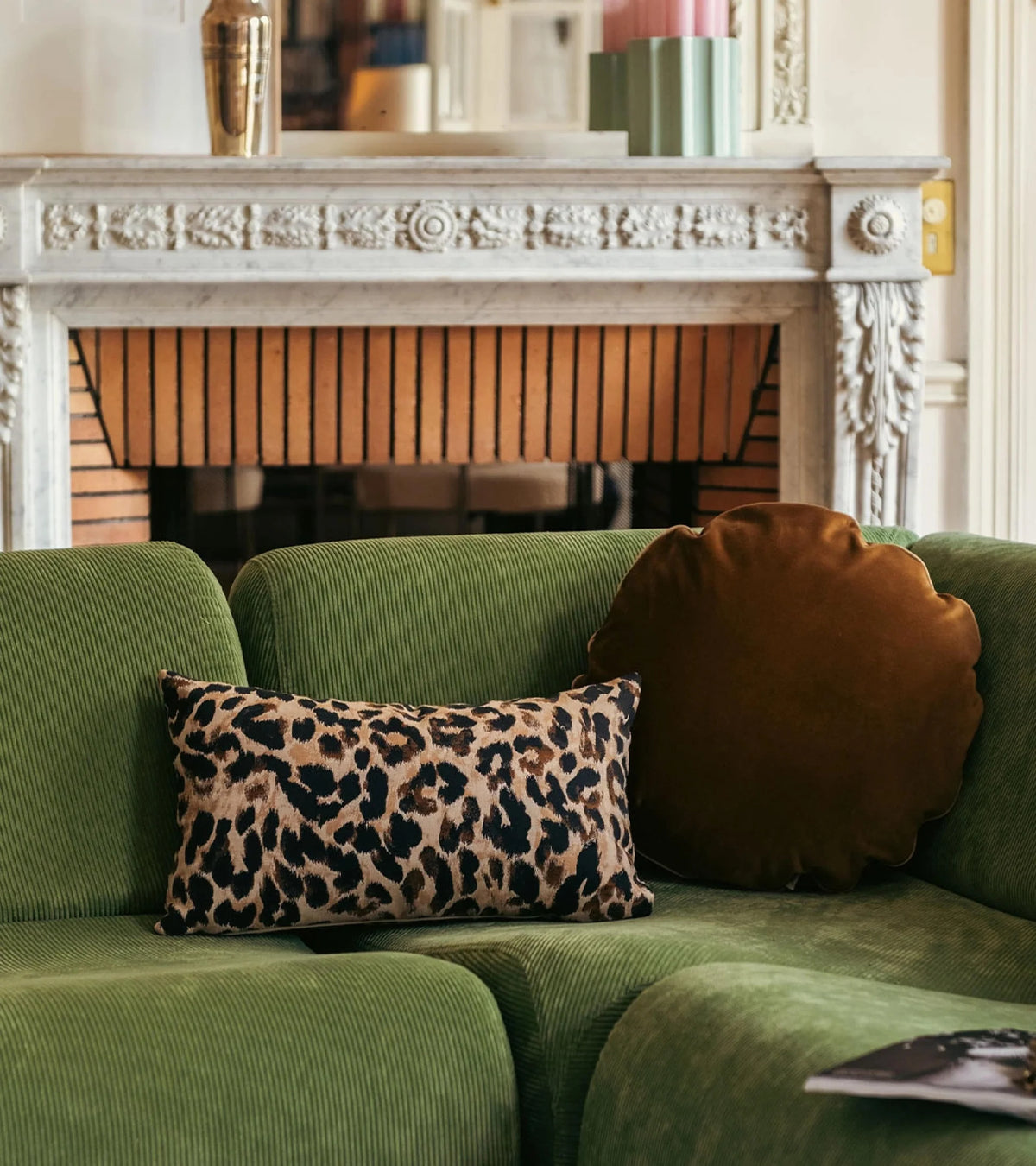 Carino Leopard Jacquard Cushion, 45x45cm