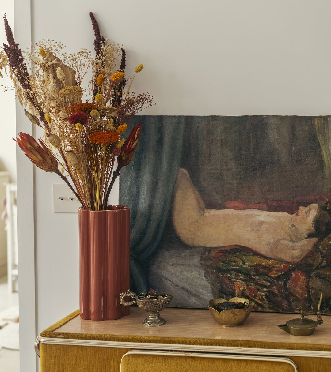 Duetto Solo Vase, Terracotta, 27cm