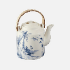 Japanese Teapot - Blue Mismatched
