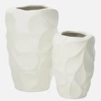 Vase Mirena Large Ceramic Decorative Clay Vase – White