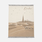 Vinas Dubai Desert Cashmere Wool Throw, front view