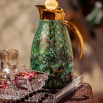 ترمس أمازونيا سعة 1 لتر، أوراق ذهبية ذهبية للمنزل