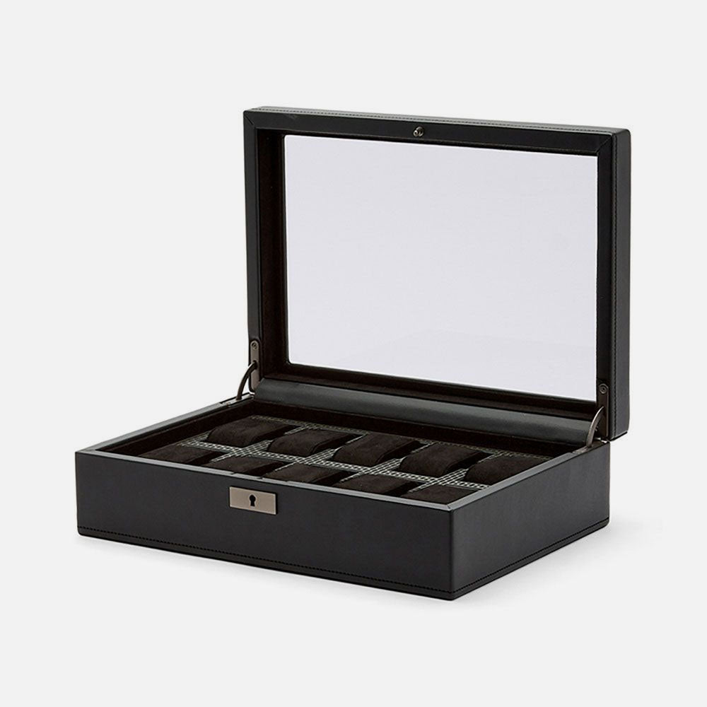 Axis 10 Piece Watch Box, Black