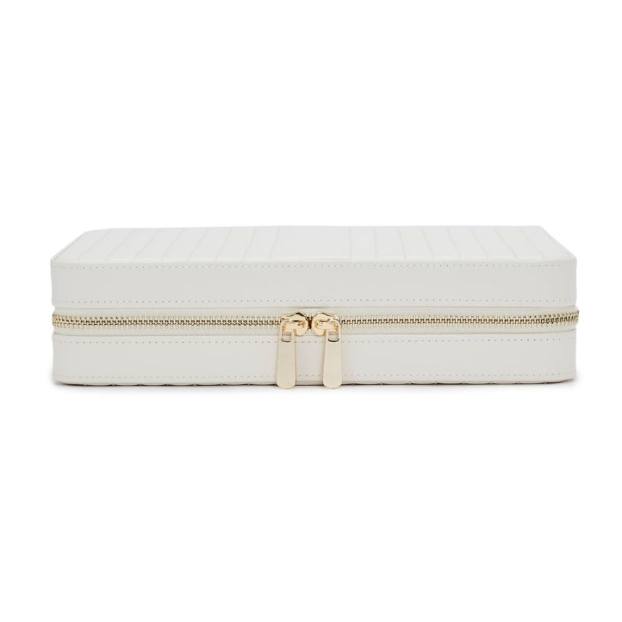 Maria Large Zip Case, White, 26x20cm