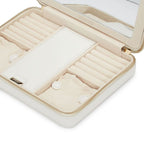 Maria Large Zip Case, White, 26x20cm