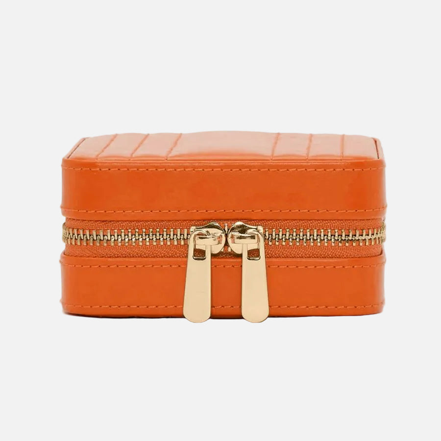 Maria Small Zip Case, Tangerine, 12x12.5cm