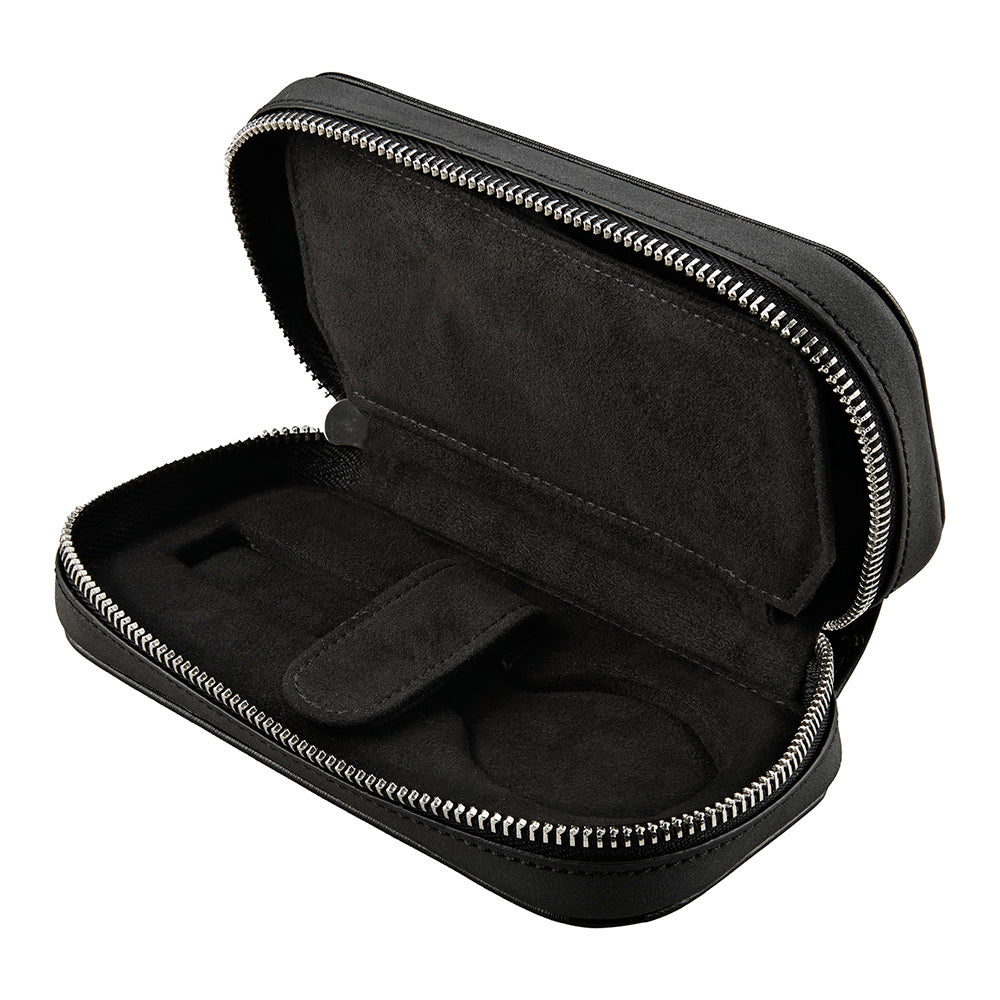 Philipp 2 Piece Watch Zip Case - Black