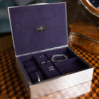 Silver Large Watch Jewellery and Legacy Box, 31.8x24.8cm