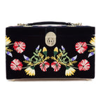 Zoe Medium Jewellery Box, Indigo, 28.9x23cm