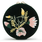 Zoe Velvet Green Travel Jewelery Case, 12cm