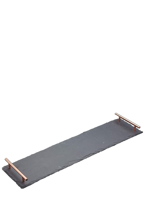 Serving Platter, 60 x 15 cm, Slate/Copper - Maison7