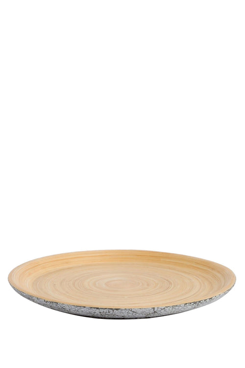BANG Flat Eggshell Bamboo Plate, 25 cm - Maison7