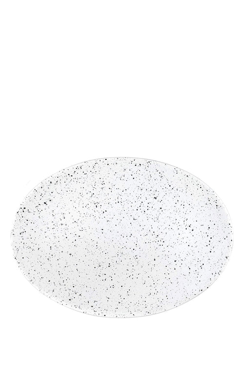 Caviar Speckle Oval Plate 35 x 25 cm - Maison7