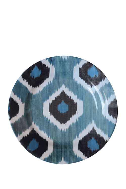 Ikat Collection Ceramic Decorative Plate, 19Cm - Maison7