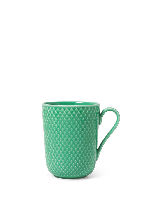 Rhombe Mug with Handle, 330 ml, Green