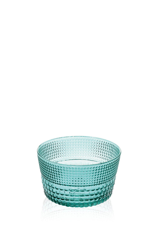 Crown Dessert Bowls, Set of 6, 380 ml, Turquoise