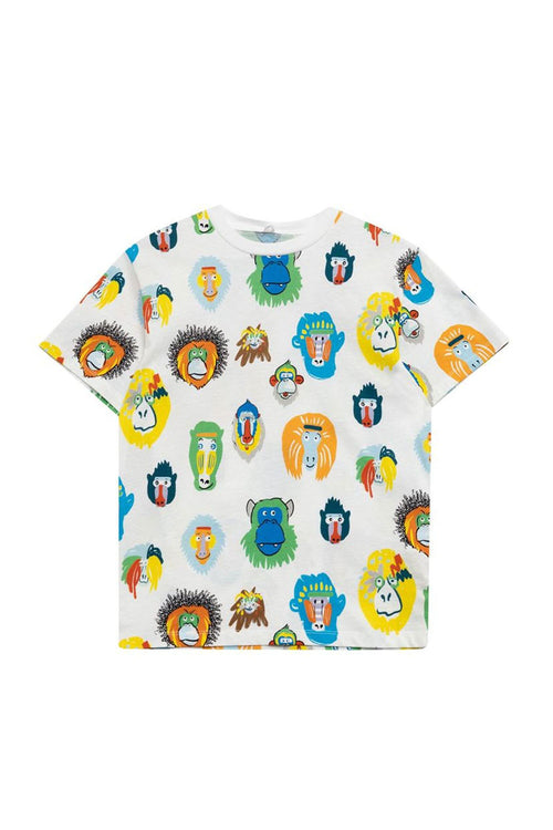 Monkey Multi Print T Shirt for Boys - Maison7