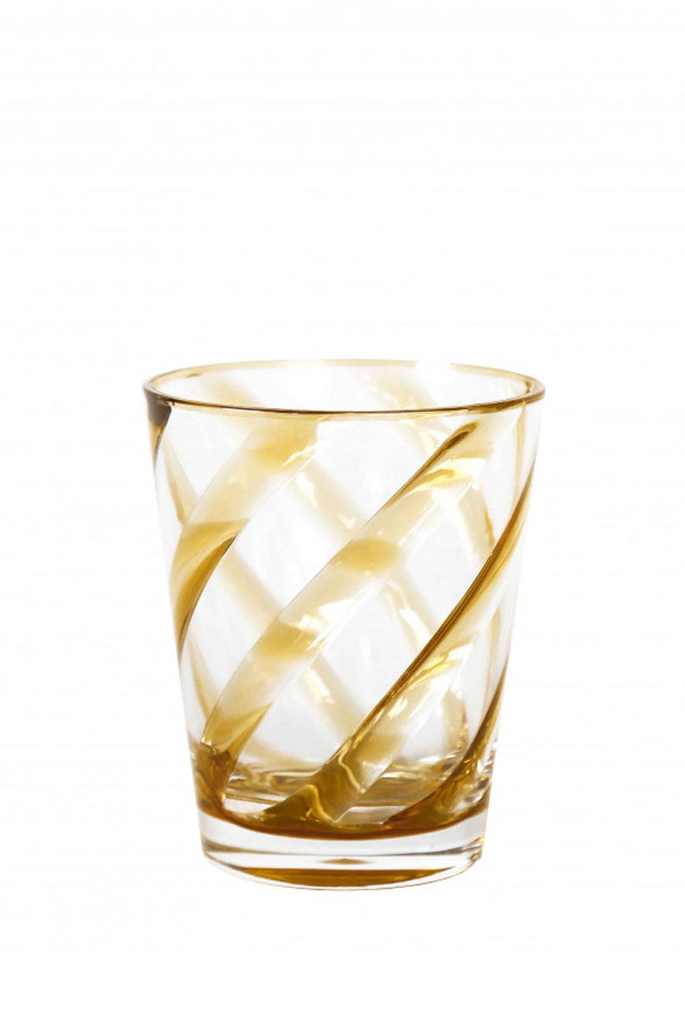 Methacrylate Tumbler with Mustard Spiral - Maison7