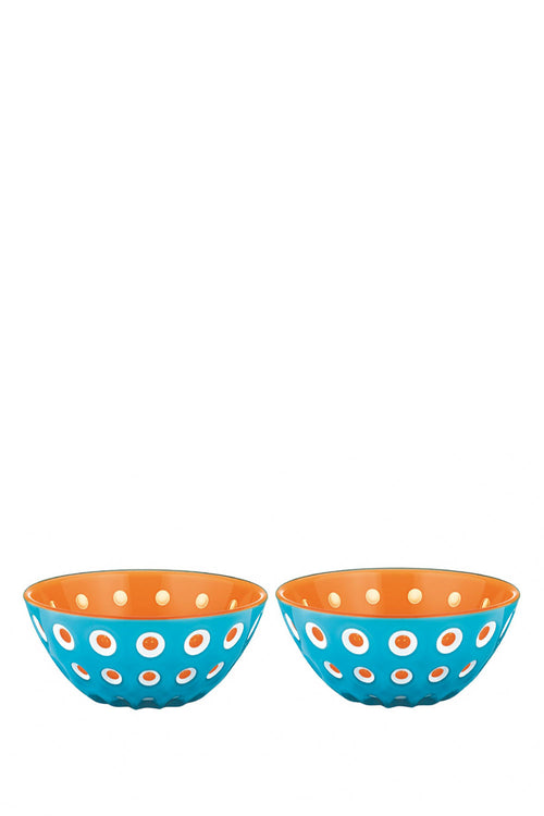 Murrine Blue & Orange Bowls, Set Of 2, 12 cm - Maison7