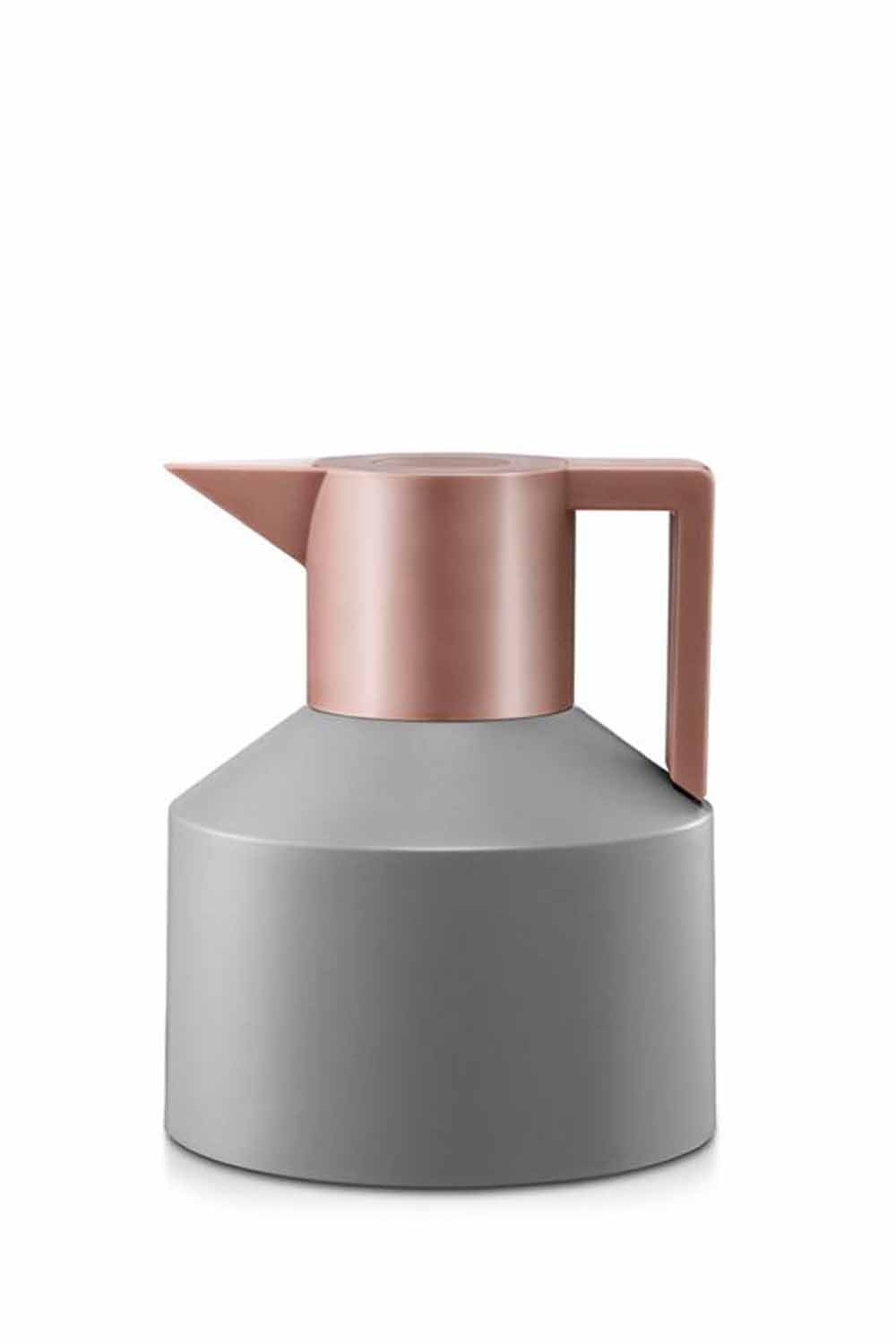 Geo Vacuum Flask, Grey/RoseG, 1L