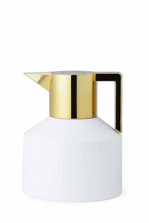 Geo Vacuum Flask White/Gold, 1L