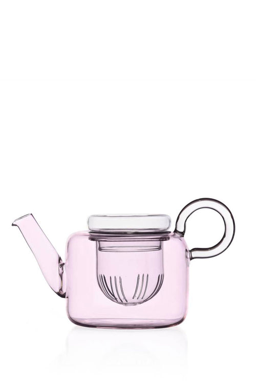 Piuma Low Teapot, Pink, 600ml