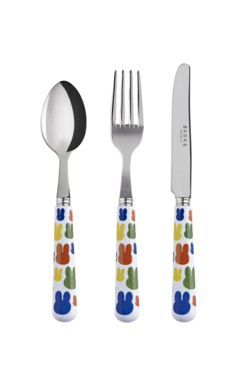 Miffi Kids Cutlery, Set of 3, Multicolor