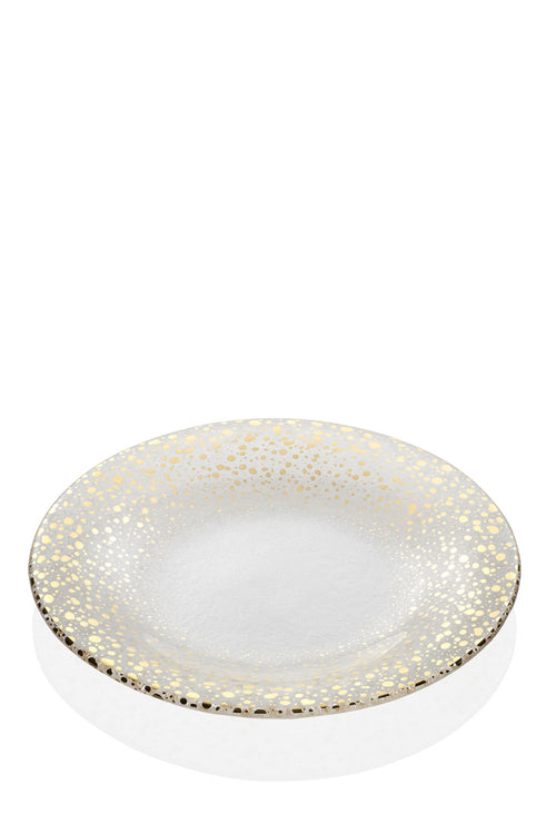Sparkling Plate with Gold Decoration, 28 cm - Maison7