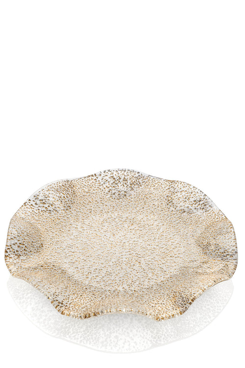 Special Scalloped Platter Gold Decoration - Maison7