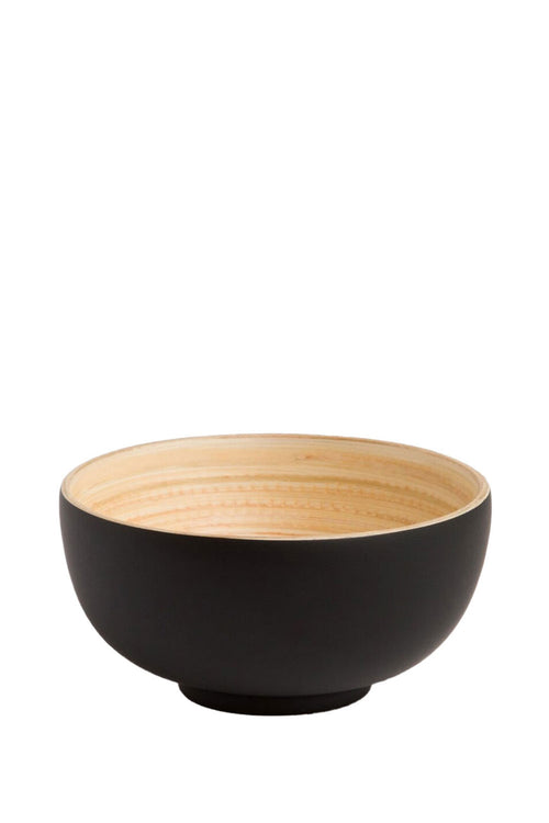 TIEN Bamboo Bowl, 16 cm, Matte Black - Maison7