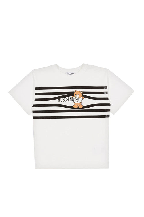 Teddy Stripe T Shirt for Boys